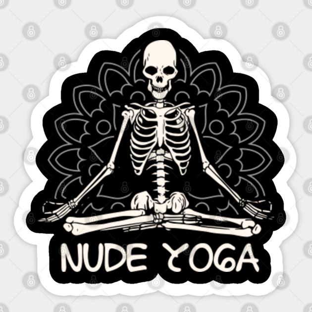 Nude Yoga Nude Yoga Sticker Teepublic 0964